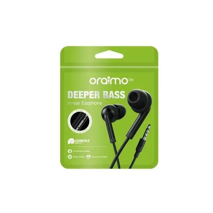 oraimo deeper bass hd sound earphones with mic